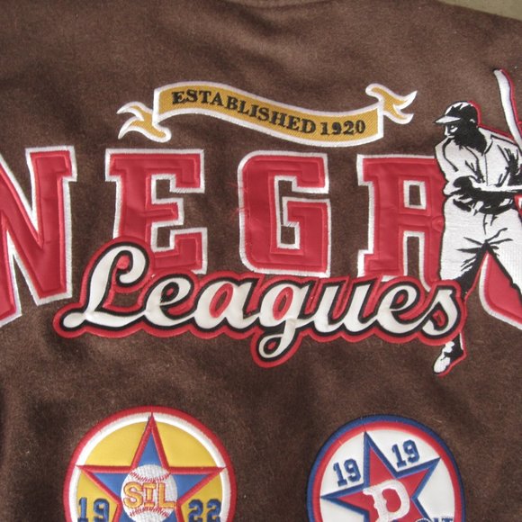 NLBM Negro Leagues Baseball Museum Varsity Brown Wool Jacket Big Boy 2XL Patches - Picture 6 of 9